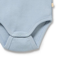 Load image into Gallery viewer, wilson + frenchy Organic Rib Bodysuit | Storm Blue