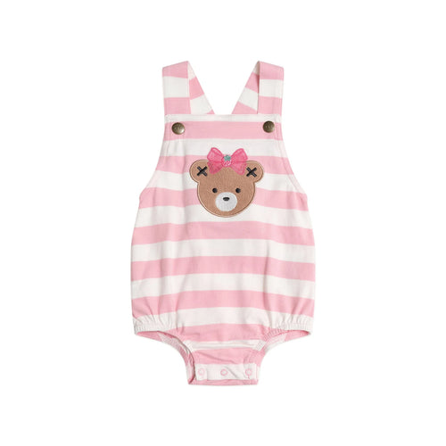 HUXBABY Strawberry Stripe Playsuit