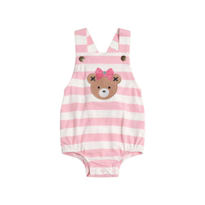 HUXBABY Strawberry Stripe Playsuit
