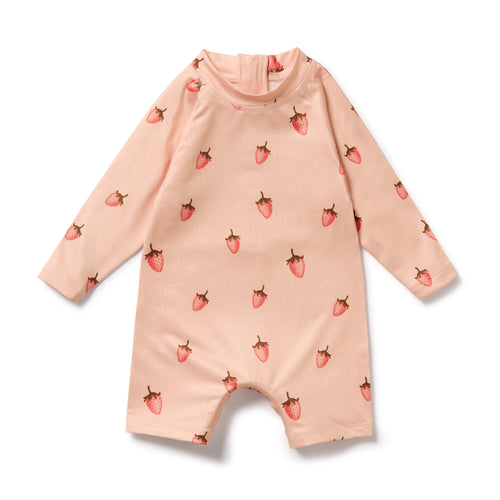 wilson + frenchy Boyleg Swimsuit | Strawberry Kisses