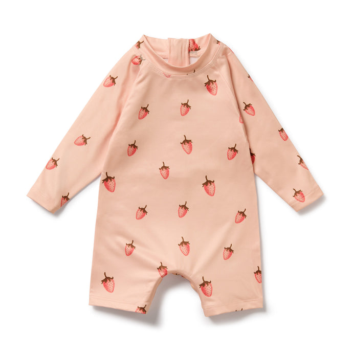 wilson + frenchy Boyleg Swimsuit | Strawberry Kisses