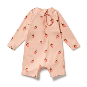 wilson + frenchy Boyleg Swimsuit | Strawberry Kisses