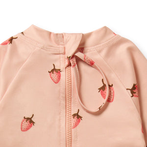wilson + frenchy Boyleg Swimsuit | Strawberry Kisses