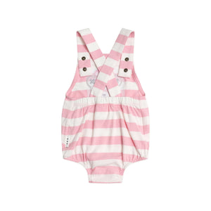 HUXBABY Strawberry Stripe Playsuit