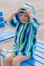 Load image into Gallery viewer, Stripe Terry Towelling Cover Up