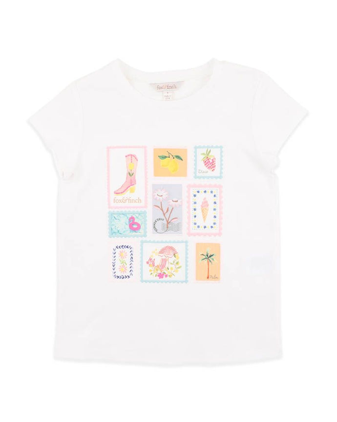 fox & finch Summer Vacay Holiday Stamp Tee