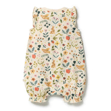 Load image into Gallery viewer, wilson + frenchy Organic Ruffle Zipsuit | Summer Garden