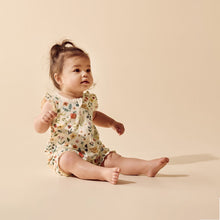 Load image into Gallery viewer, wilson + frenchy Organic Ruffle Zipsuit | Summer Garden