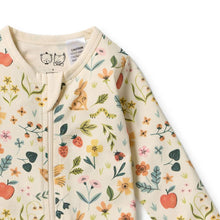 Load image into Gallery viewer, wilson + frenchy Organic Zipsuit with Feet | Summer Garden