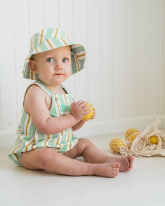 fox & finch Surfs Up Stripe Overall