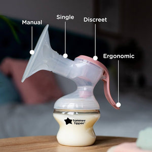 Tommee Tippee Made for Me Single Manual Breast Pump **NEW MODEL