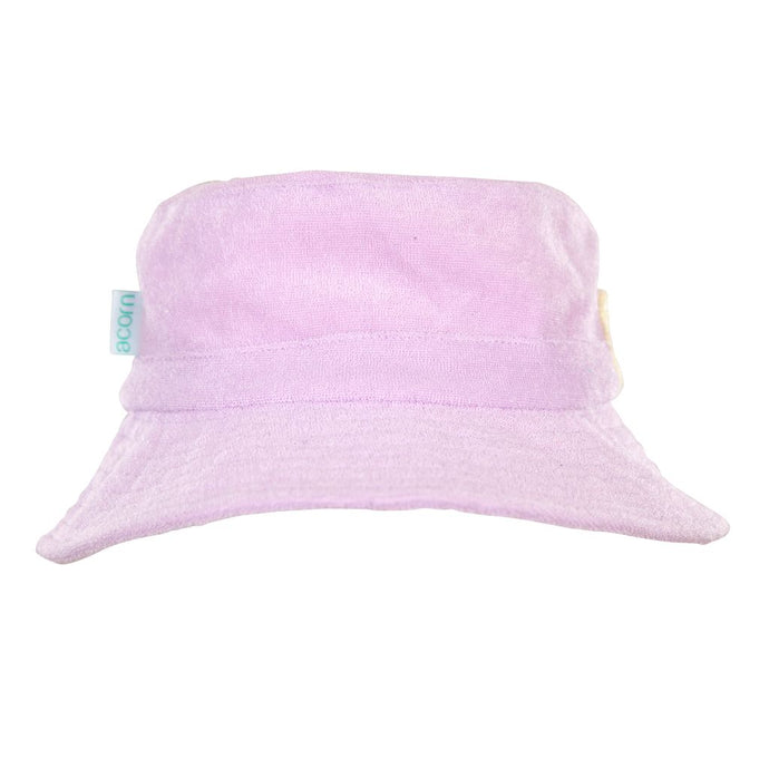 Acorn Terry Towelling Bucket Hat | Lavender