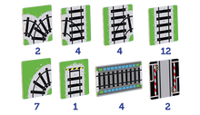 Load image into Gallery viewer, TileTek 36 Piece Tile Topper | Train Pack