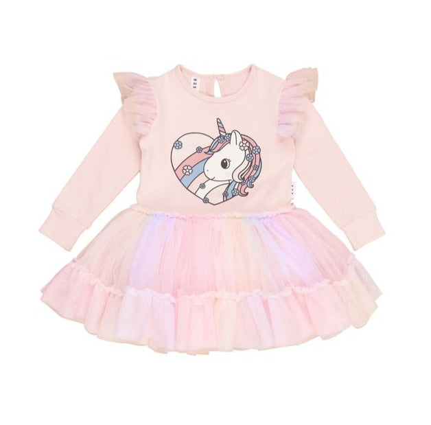 Huxbaby Loveheart Unicorn Ballet Dress