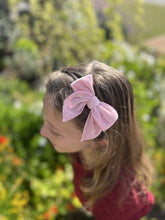 Load image into Gallery viewer, Mini &amp; Me Velvet Fable Bow Headband