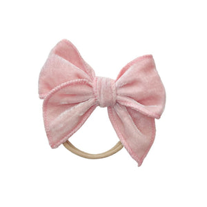 Mini & Me Velvet Fable Bow Headband