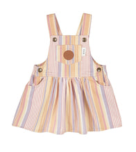 Load image into Gallery viewer, Huxbaby Vintage Stripe Overall Dress