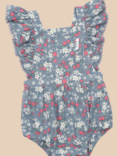 Load image into Gallery viewer, HUXBABY Vintage Strawberry Frill Playsuit