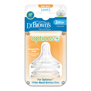 Dr. Brown’s™ Options+™ Anti Colic Wide-Neck Teats - assorted sizes