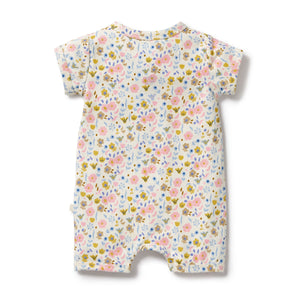 wilson + frenchy Organic Boyleg Zipsuit - Ava Floral