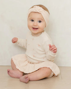 Quincy Mae Waffle Long Sleeve Bodysuit || Vintage Rose