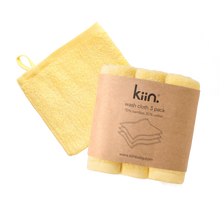 Load image into Gallery viewer, kiin. Wash Cloths 3 pack - Buttercup