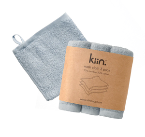 kiin. Wash Cloths 3 pack - Dusky Blue