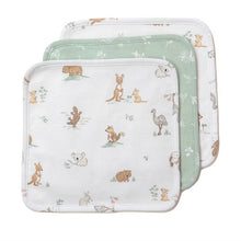 Load image into Gallery viewer, Living Textiles Wash Cloths | Australiana
