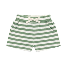 Load image into Gallery viewer, JAMIE KAY Pima Cotton Wesley Short | Essential Stripe Parchment / Snow Pea
