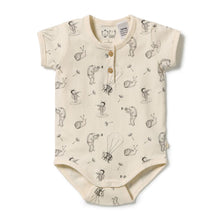 Load image into Gallery viewer, wilson + frenchy Organic Henley Bodysuit | Whispering Willows