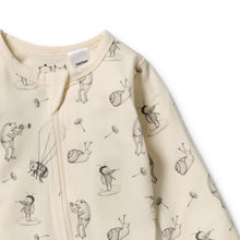 Load image into Gallery viewer, wilson + frenchy Organic Zipsuit with Feet | Whispering Willows