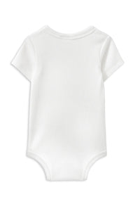 Milky Rib Bubbysuit | White