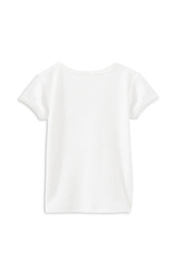 Milky Rib Tee | White