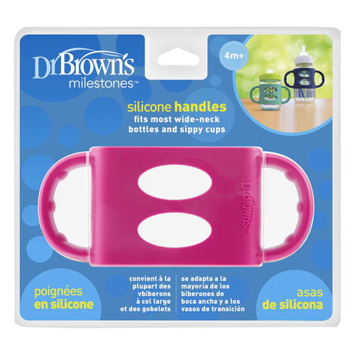 Dr Brown's Wide Neck Silicone Handles For Feeding Bottle