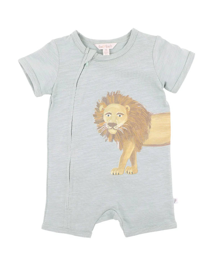 fox & finch Wildlings Lion SS Romper