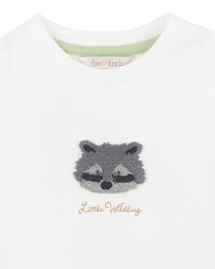 fox & finch Wildlings Racoon Bodysuit