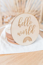 Load image into Gallery viewer, Kiin. Wooden Baby Milestone Discs
