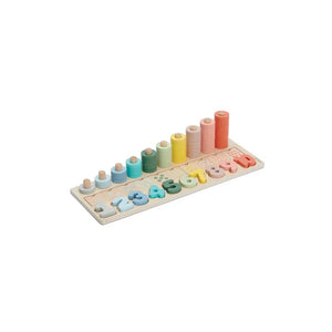 bubble Wooden Numbers & Blocks Counting Set