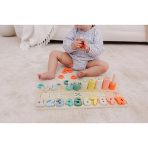 bubble Wooden Numbers & Blocks Counting Set