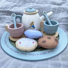 Load image into Gallery viewer, Peter Rabbit Wooden Tea Party Set