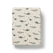 Load image into Gallery viewer, W+F Organic Bassinet Sheet | Woolly Whales