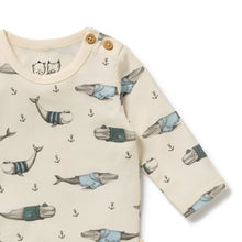 Load image into Gallery viewer, wilson + frenchy Organic Bodysuit | Woolly Whales