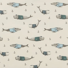 Load image into Gallery viewer, W+F Organic Cot Sheet | Woolly Whales