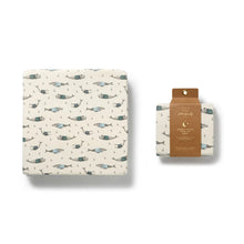 Load image into Gallery viewer, W+F Organic Cot Sheet | Woolly Whales