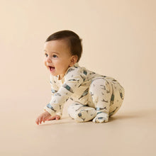 Load image into Gallery viewer, wilson + frenchy Organic Zipsuit with Feet | Woolly Whales