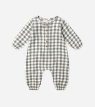 Load image into Gallery viewer, Quincy Mae Woven Jumpsuit || Forest Check
