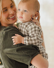 Load image into Gallery viewer, Quincy Mae Woven Jumpsuit || Forest Check