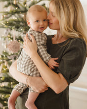 Load image into Gallery viewer, Quincy Mae Woven Jumpsuit || Forest Check