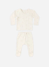 Load image into Gallery viewer, Quincy Mae Wrap Top + Footed Pant Set || Bunnies