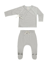 Load image into Gallery viewer, Quincy Mae Wrap Top + Footed Pant Set || Assorted